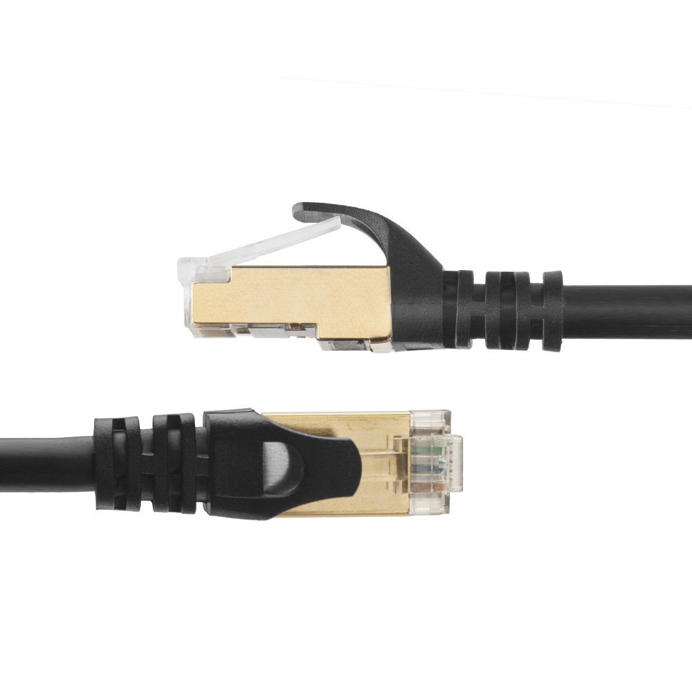 Ethernet Cable Cat7 Gold Round Network Cable 10 Feet/ 3 Meters - Image 2