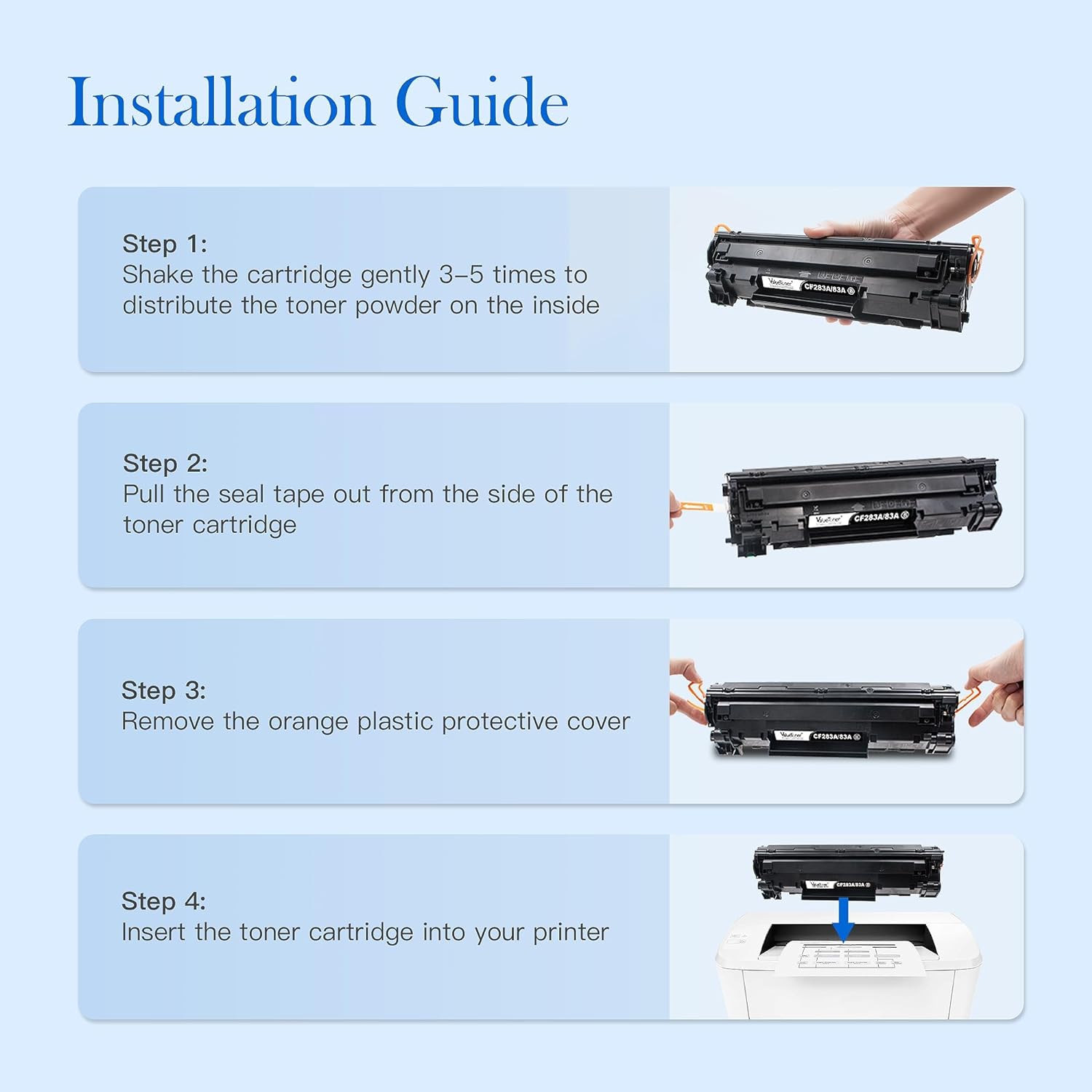 HP CF283A 83A Laserjet Compatible Toner Cartridge Replacement - Image 3