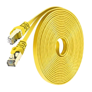 80ft CAT7 Flat Ethernet Cable - Yellow