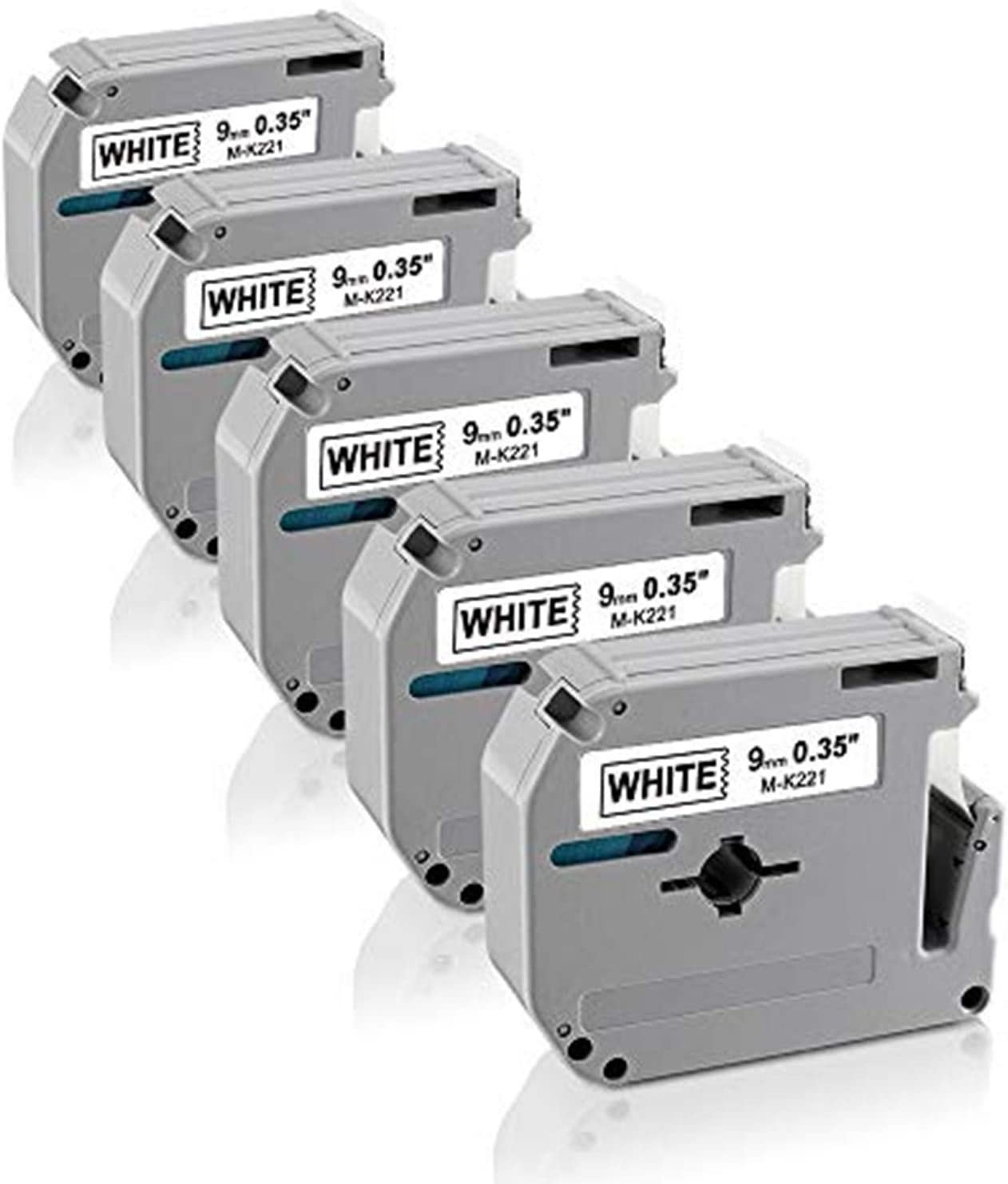 Brother P-Touch M Tape: 9mm M221 (MK221) - Image 2