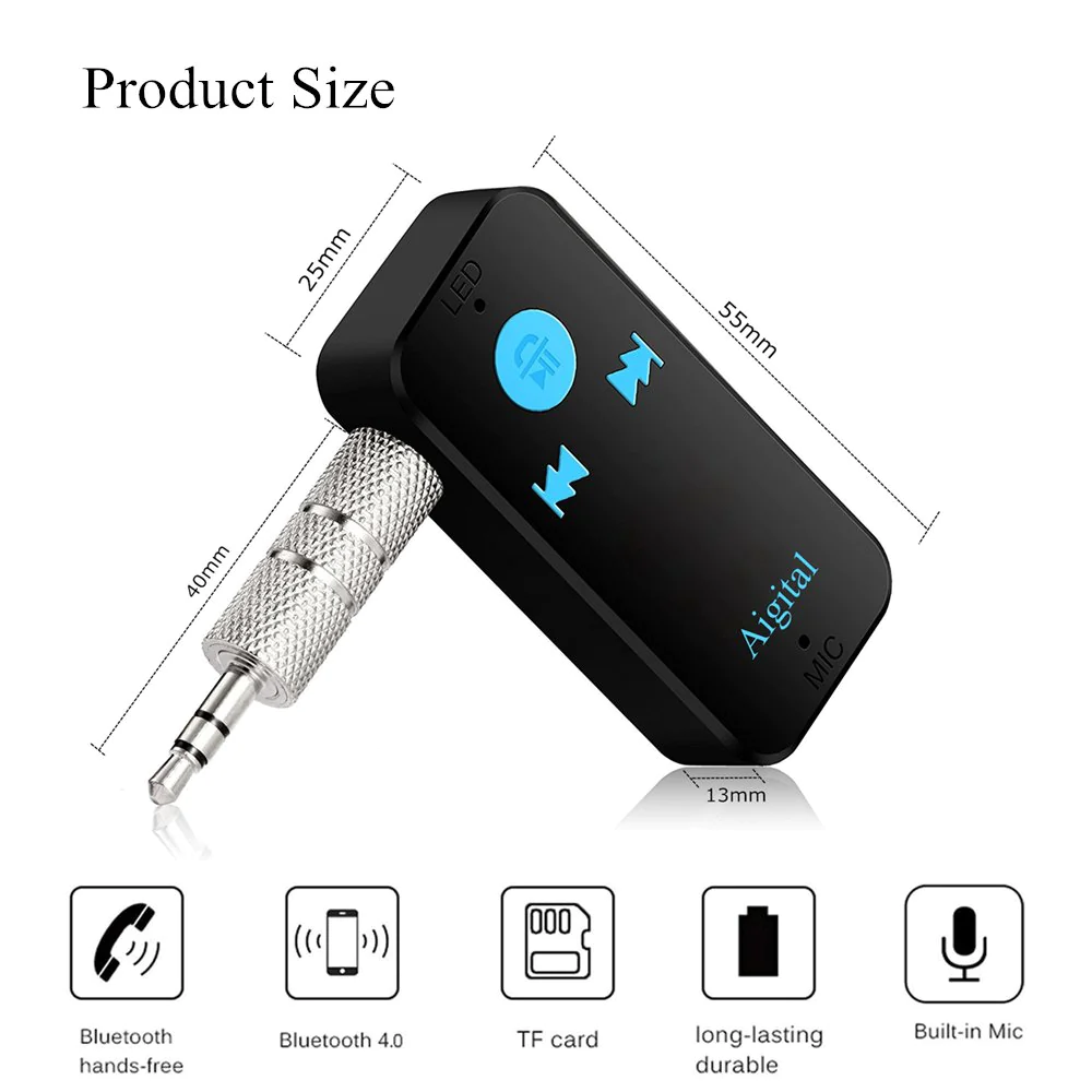 Bluetooth Wireless Receiver Car Aux Tf Card - Image 4