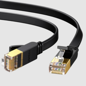 Ethernet Cable Cat7 Gold Round Network Cable 10 Feet/ 3 Meters