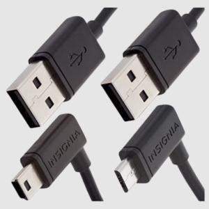 GPS Kit Insignia 1.2m (4 ft.) Mini USB & Micro USB Cable Black (NS-GMMC01-C)