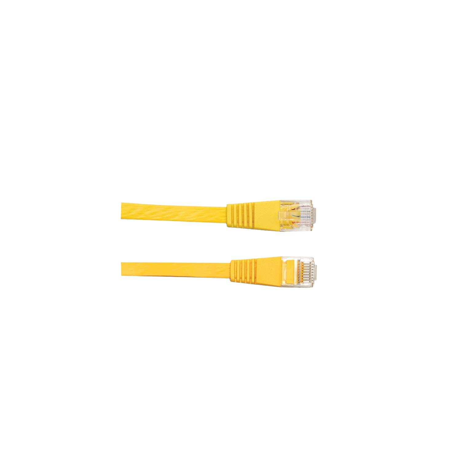 80ft CAT7 Flat Ethernet Cable - Yellow - Image 4