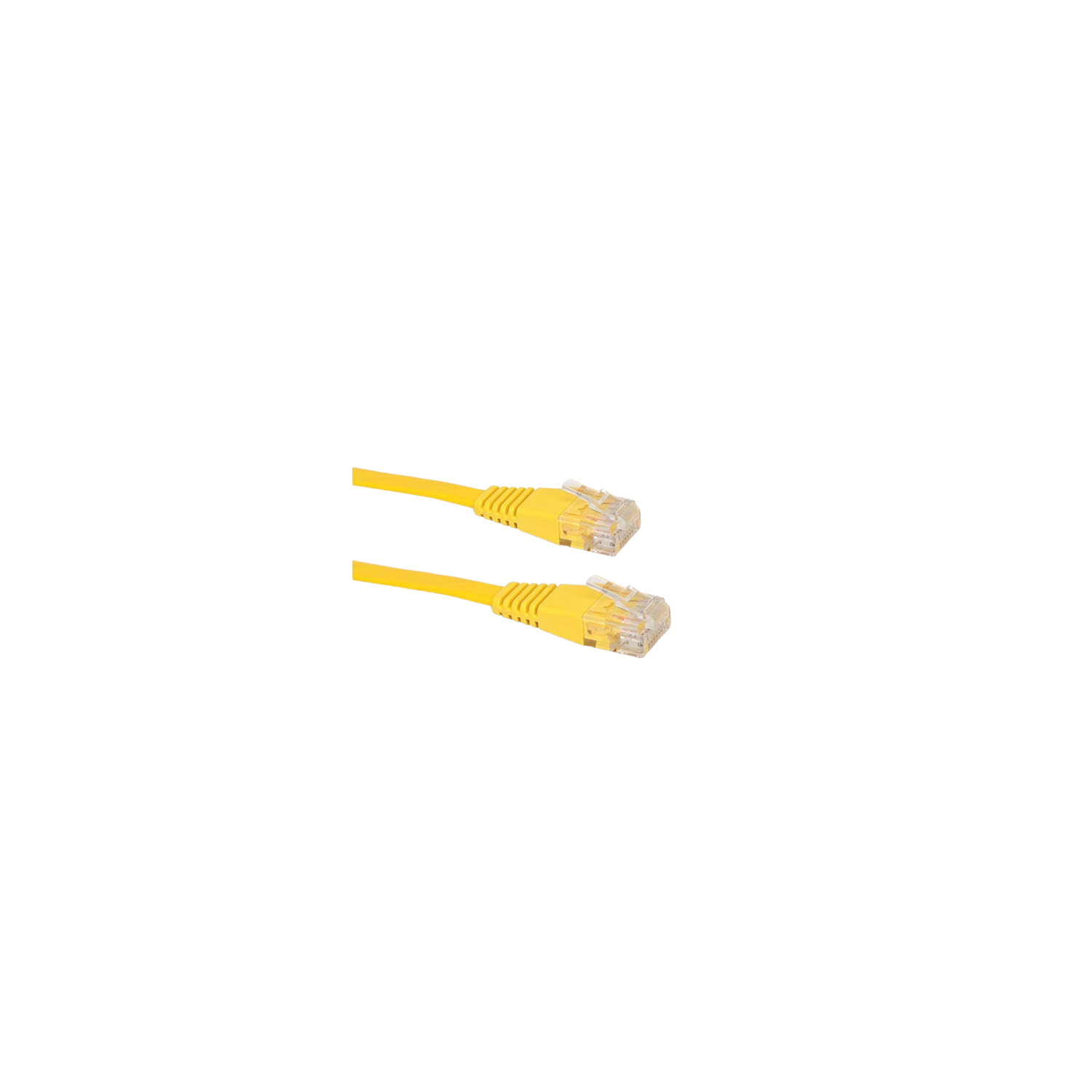 80ft CAT7 Flat Ethernet Cable - Yellow - Image 3