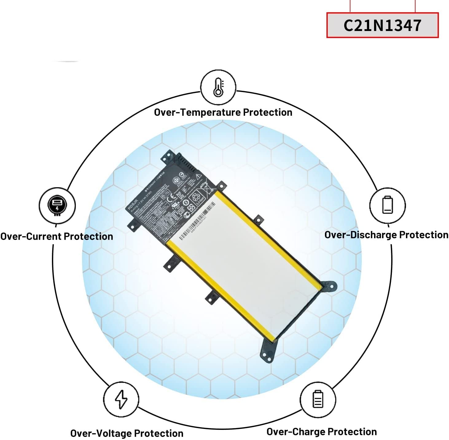 Laptop Battery Replacement for ASUS X555 - Image 3