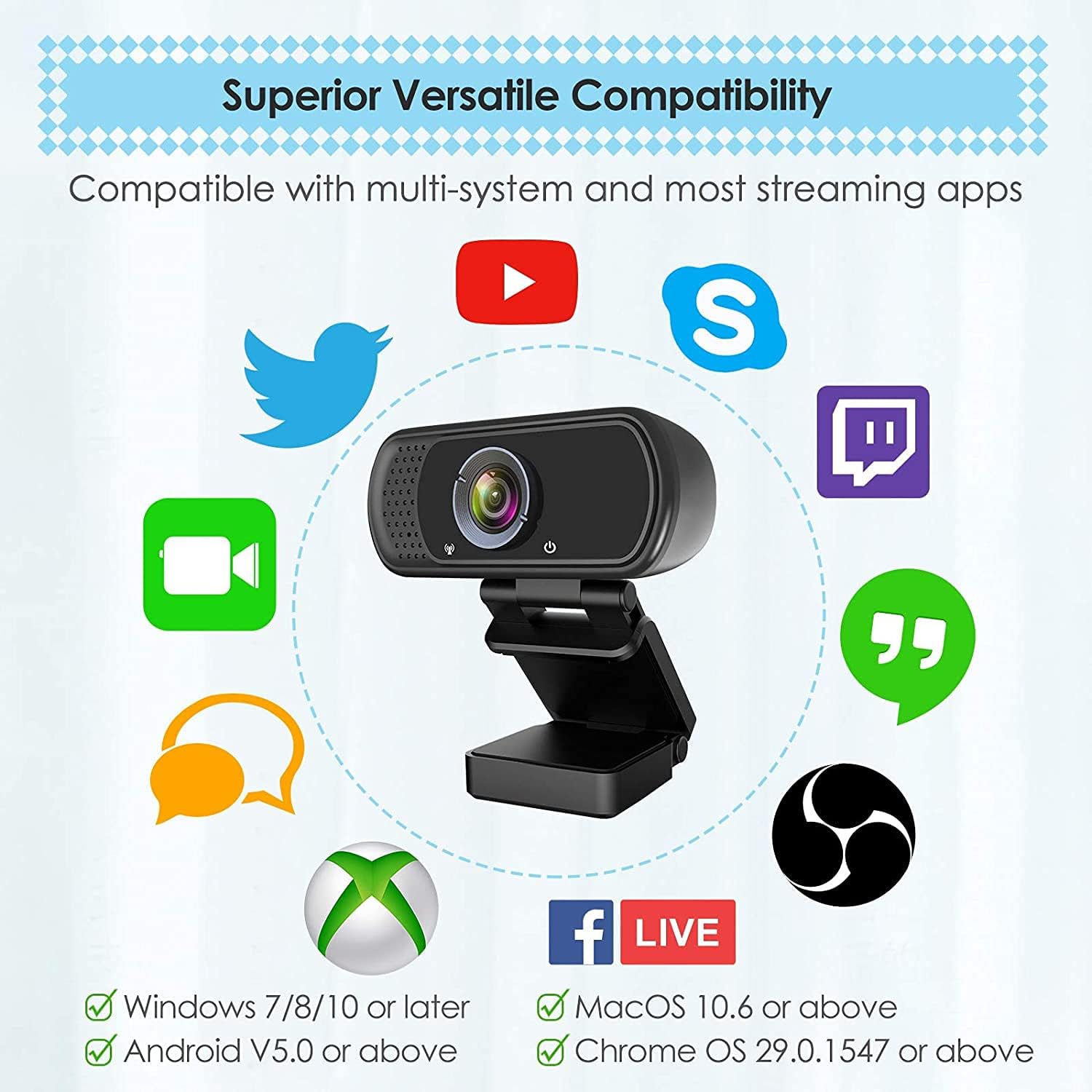 Webcam HD 1080p Web Camera - Image 2