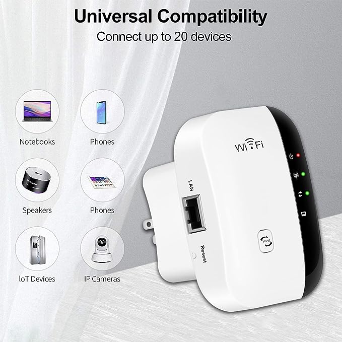 WiFi Extender - Signal Range Booster (300Mbps 2.4GHz) - Image 3