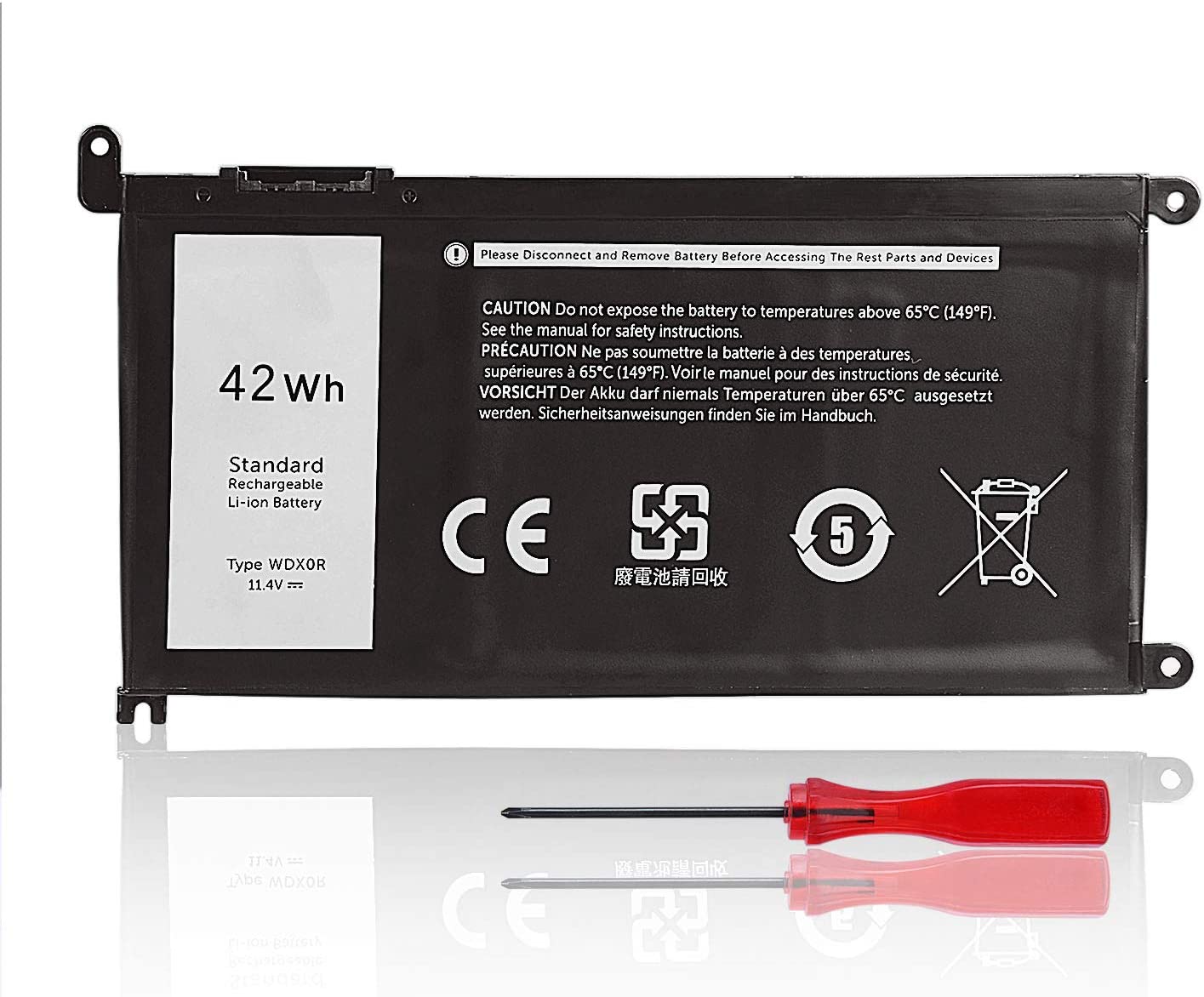 WDX0R Laptop Battery for Dell Inspiron - Image 4